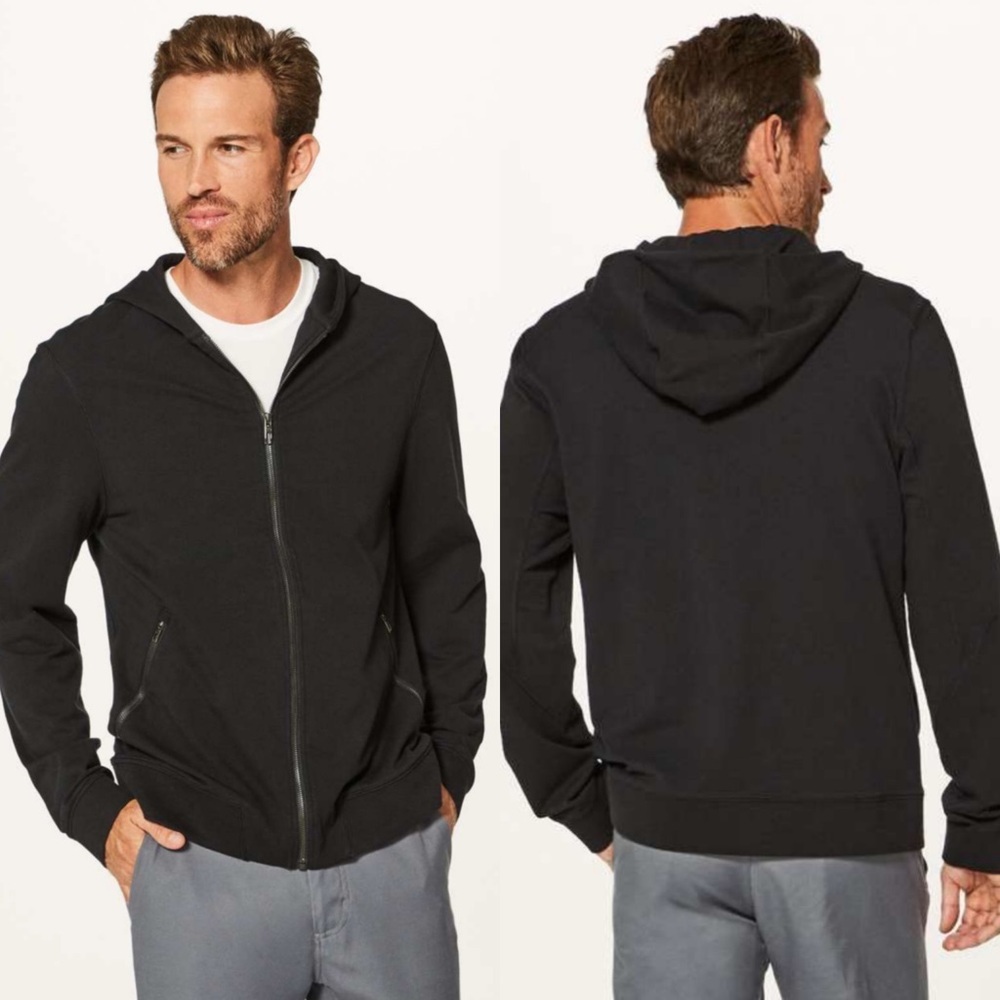 Lululemon Men’s Cross Cut Hoodie Jacket in Black - XL